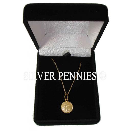 9ct Gold, Mini St Christopher