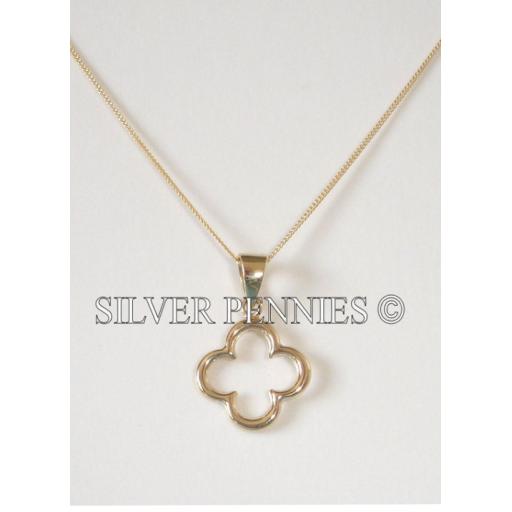 Gold Cut out Flower design necklace.png