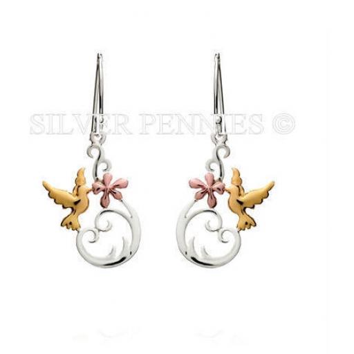 "Flower Kiss" drop earrings
