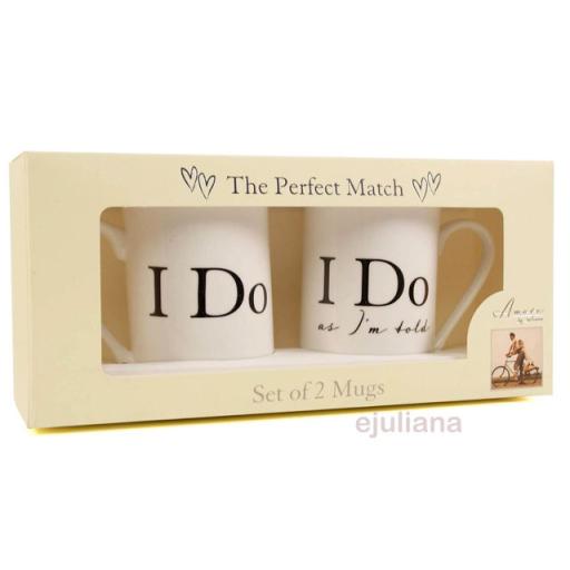 wedding mugs boxed gift set